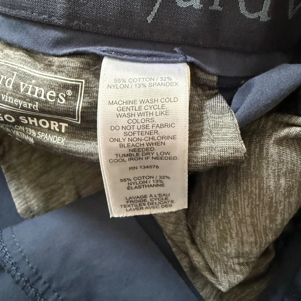Vineyard Vines On‎ The Go Shorts Mens 30 Navy Blue Stretch Performance Chino 9